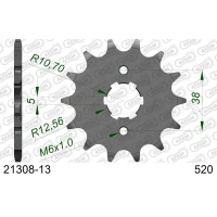 AFAM 2026/04 ШЕСТЕРНЯ ПЕРІД 2076 13 YAMAHA XV 125 VIRAGO '97-'01 (JTF1573.13) (LANC. 520)