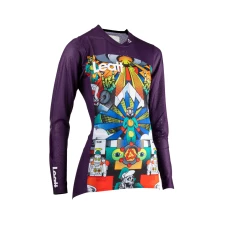 LEATT (НОВИНКА 2023) СОРОЧКА ROWEROWA (DAMSKA) MTB GRAVITY 4.0 JERSEY AREA 51 КОЛІР FIOLETOWY РОЗМІР S