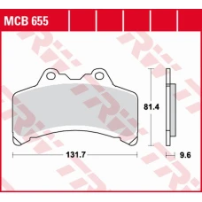 TRW LUCAS ZF КОЛОДКИ ДИСКОВІ ТОРМОЗНІ KH191 ORGANIC YAMAHA GTS 1000 '93-'99 ПЕРІД