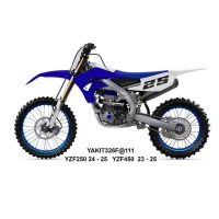 UFO 2025/04 КОМПЛЕКТ ПЛАСТІКОВ (ПОВНИЙ KIT) Z OSLONAMI ТЕЛЕСКОПІЧНИЙ (АМОРТИЗАТОРІВ) YAMAHA YZF 250 '24-'25, YZF 450 '23-'25 КОЛІР СИНІЙ / БІЛИЙ