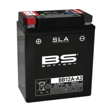 BS АКУМУЛЯТОР BB12A-A2 (FA) (YB12A-A2) 12V 12AH 134X80X161 BEZOBSLUGOWY - ZALANY (150A) (5)