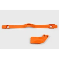 UFO КОМПЛЕКТ КРІПЛЕННЯ + НАПРАВЛЯЮЧА ЛАНЦЮГА KTM SX/EXC 125/200/250/300, EXC-F 450 '97-07, SX-F 250 '05-06, SX 400 '00-02, SX 450 '03-06, SX 520 '02, КОЛІР КОЛІР ПОМАРАНЧ
