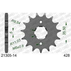 AFAM 2026/04 ШЕСТЕРНЯ ПЕРІД 2053 14 YAMAHA TW 125  (JTF1559.14) (LANC. 428)