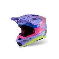 ALPINESTARS ШОЛОМ S-M10 JL R01 PURPLE/FLUO PINK/FLUO ЖОВТИЙ S