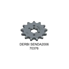 TEC-X ПЕРІД SPROCKET, 13 ЗУБІВ (420), DERBI SENDA 00- / APRILIA 06- / GILERA 03-