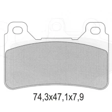 GALFER КОЛОДКИ ДИСКОВІ ТОРМОЗНІ KH390 POLMETALICZNE HONDA CBR 600/1000RR ПЕРІД (OFERTA SPECJALNA) WYCOFANE Z OFERTY