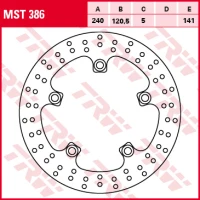 TRW LUCAS ДИСК ТОРМОЗНИЙ ЗАД SUZUKI GSF 650 05-12, GSF 1200 / 1250 06-17, GSR 600 06-10, SFV 650 09-16