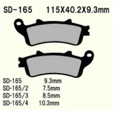 VESRAH КОЛОДКИ ДИСКОВІ ТОРМОЗНІ KH261/KH281 SPIEK METALICZNY (КОЛІР ЗОЛОТИЙ) (7,5MM) (MADE IN JAPAN)