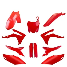 POLISPORT КОМПЛЕКТ ПЛАСТІКОВ (ПОВНИЙ KIT) HONDA CRF 250R '14-'17; CRF 450R '13-'16 W КОМПЛЕКТІ TABLICA ПЕРІД (8659400001) I КРИШКИ AMORTYZAROROW (8351700003) КОЛІР ЧЕРВОНИЙ