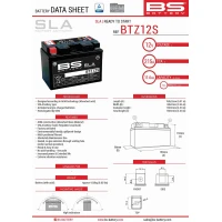 BS АКУМУЛЯТОР BTZ12S (FA) (YTZ12S) 12V 11AH 150X86X110 BEZOBSLUGOWY - ZALANY (210A) (4)