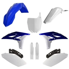 POLISPORT КОМПЛЕКТ ПЛАСТІКОВ (ПОВНИЙ KIT) YAMAHA YZ 250F '10-'13 W КОМПЛЕКТІ TABLICA ПЕРІД (8678400001) I КРИШКИ AMORTYZAROROW (8352000001) КОЛІР NIEBIESKO БІЛИЙ OEM