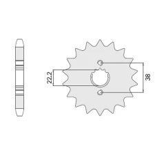 ПЕРЕДНЯ ЗІРКА CHT 728 14 CAGIVA ELEFANT 750 87-89 (726-14)