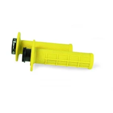 RACETECH ПЕРЕМИКАЧІ R20 LOCK-ON (22+25MM) КОЛІР ЖОВТИЙ NEON (HALF WAFFLE) + 8 ADAPTEROW ROLGAZU