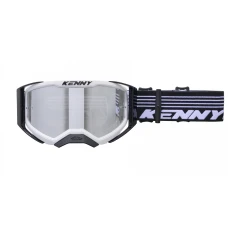 KENNY RACING ОКУЛЯРИ МОДЕЛЬ PERFORMANCE LEVEL EVO 1  BLACK - ЧИСТИЙ LENS - КОЛІР BIALY/CZARNY СКЛО PRZEZROCZYSTA