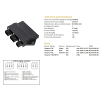 DZE МОДУЛЬ ЗАПАЛУ CDI YAMAHA YFM 350 GRIZZLY 07-13, BRUIN 04-06, WOLVERINE 06-09 (5UH-85540-00)