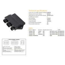 DZE МОДУЛЬ ЗАПАЛУ CDI YAMAHA YFM 350 GRIZZLY 07-13, BRUIN 04-06, WOLVERINE 06-09 (5UH-85540-00)