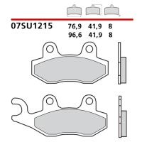 BREMBO 2026/06 КОЛОДКИ ДИСКОВІ ТОРМОЗНІ KH135 ROAD / ВИКЛЮЧЕНИЙ ROAD / SCOOTER КАРБОН CERAMIC (POLMETALICZNE MIESZANKA OEM)