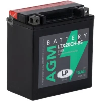 АКУМУЛЯТОР МОТОЦИКЛЕТНИЙ LANDPORT YTX20CH-BS (YTX20A-BS)