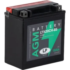 АКУМУЛЯТОР МОТОЦИКЛЕТНИЙ LANDPORT YTX20CH-BS (YTX20A-BS)