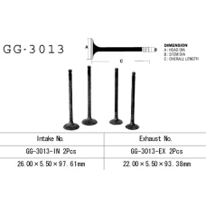 VESRAH КЛАПАН ВИПУСКНИЙ SUZUKI GZ 250 99-10, GN 250, DR 250, LT 300 E '87-89' (OEM: 12912-38200,12911-38201) (1 ШТ.) (MADE IN JAPAN)