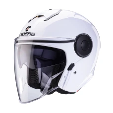 CABERG ШОЛОМ ВІДКРИТИЙ JET Z БЛЕНДА МОДЕЛЬ SOHO КОЛІР БІЛИЙ БЛИСК РОЗМІР M