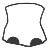 WINDEROSA (VERTEX) ПРОКЛАДКА КРИШКИ ZAWOROWEJ KTM SX 450 ATV 09-10, SX 505 ATV 09-10, SX-F 450 07-12, SX-F 505 08, XC-F 450 08-09, XC-F 505 08-09 - зображення 2