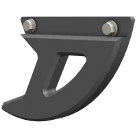 CROSSPRO НОВИНКА ЗАХИСТ ТОРМОЗА ДИСКА ЗАД Z TWORZYWA DTC ПІДХОДИТЬ DO: KAWASAKI KXF 250/450 '05-'22 КОЛІР ЧОРНИЙ