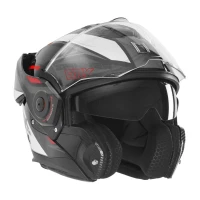 NOX ПРЕМІУМ-КЛАС ШОЛОМ SZCZEKOWY FLIP-BACK (SZCZEKA DO ЗАДУ) Z БЛЕНДА SPINNER ARK КОЛІР ЧОРНИЙ/БІЛИЙ/ЧЕРВОНИЙ РОЗМІР L