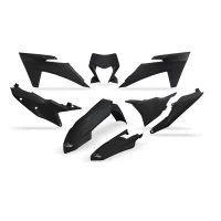 UFO 2024/01 КОМПЛЕКТ ПЛАСТІКОВ KTM EXC 150 / 250 / 300 '24, EXC-F 250 / 350 / 450 / 500 '24 КОЛІР ЧОРНИЙ