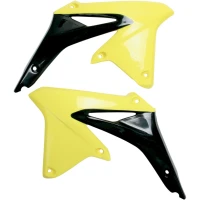 UFO КРИШКИ РАДІАТОРА SUZUKI RMZ 450 '09-'17 КОЛІР ЖОВТИЙ/ЧОРНИЙ