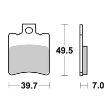 SBS BRAKEPADS КЕРАМІЧНІ (725HF)