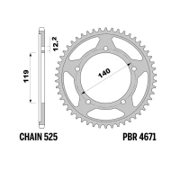 PBR 13/07 ШЕСТЕРНЯ ЗАД 4671 44 (LANC. 525) (MADE IN ITALY)
