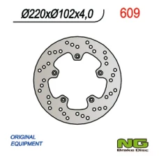 NG ДИСК ТОРМОЗНИЙ ЗАД YAMAHA TZR 50R 03-15 (220X102X4) 5 ОТВОРІВ SR.6,5