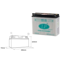 LANDPORT АКУМУЛЯТОР YB16AL-A2 12V 16AH 205X71X164 OBSLUGOWY - БЕЗ ELEKTROLITU (5)