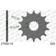 AFAM 2026/04 ШЕСТЕРНЯ ПЕРІД 565 15 Z ГУМА KAWASAKI ER6F/N '06-'14 , KLE 650 '06-'20, EX650, SUZUKI SV 650 16-19 (JTF565.15RB) (LANC. 520)