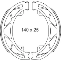 BRENTA КОЛОДКИ БАРАБАННІ ДИСКОВІ ТОРМОЗНІ PIAGGIO FLY 05'-/LIBERTY 97'-14'/LIBERTY 4T 00'- (140X25MM) (FT 0303)