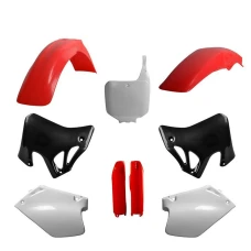 POLISPORT КОМПЛЕКТ ПЛАСТІКОВ (ПОВНИЙ KIT) HONDA CR 125 '95-'97; CR 250 '95-'96 W КОМПЛЕКТІ TABLICA ПЕРІД (8673000002) I КРИШКИ AMORTYZAROROW (8394000003) КОЛІР OEM