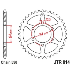 ЗАДНЯ ЗІРКА JR 814 40 SUZUKI GT 380 '73-77, GT 550 '71-77 (81440JT) (LANC. 530)
