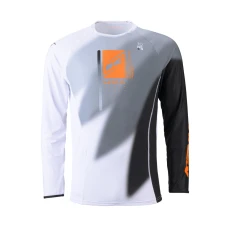 KENNY RACING СОРОЧКА CROSS/ENDURO МОДЕЛЬ TITANIUM TONES WHITE КОЛІР BIALY/SZARY/POMARANCZOWY РОЗМІР XXL
