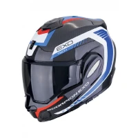 SCORPION ШОЛОМ SZCZEKOWY (SZCZEKA DO ЗАДУ) EXO-TECH КАРБОН COSY BLACK/BLUE/RED КОЛІР CZARNY/NIEBIESKI/CZERWONY РОЗМІР M