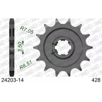 AFAM 2026/06 ШЕСТЕРНЯ ПЕРІД 2166 14 KAWASAKI KLX 125 '10-'14 (LANC. 428) (JTF273.14)
