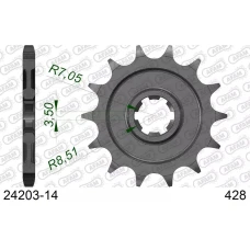 AFAM 2026/06 ШЕСТЕРНЯ ПЕРІД 2166 14 KAWASAKI KLX 125 '10-'14 (LANC. 428) (JTF273.14)