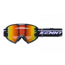 KENNY RACING ОКУЛЯРИ МОДЕЛЬ TRACK+ BLACK - RED LENS - КОЛІР CZARNY/BIALY ХВІРТКА ЧЕРВОНА ЗЕРКАЛО