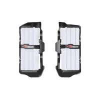 RACETECH (RTECH) 2025/12 КРИШКИ (РЕШІТКИ) WLOTOW РАДІАТОРІВ POWIEKSZONYCH BETA RR 125 / 200 / 250 / 300 X-PRO / RACE '25, RR 350 / 390 / 430 / 450 / 480 X-PRO / RACE '25, КОЛІР ЧОРНИЙ / БІЛИЙ