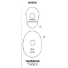 OXFORD OXFORD КРІПЛЕННЯ (ЗАГЛУШКА) ПОВОРОТНІК \/ ПОВОРОТІВ YAMAHA TYP3 - КОМПЛЕКТ - зображення 2