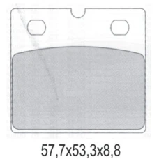 GALFER КОЛОДКИ ДИСКОВІ ТОРМОЗНІ KH171 POLMETALICZNE BMW K75/100, R80/100 ПЕРІД (OFERTA SPECJALNA) WYCOFANE Z OFERTY