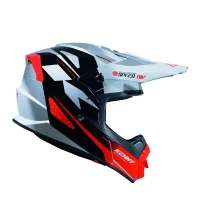 KENNY RACING ШОЛОМ CROSS/ENDURO TRACK GRAPHIC SPEED BLACK RED КОЛІР BIALY/CZARNY/CZEROWNY РОЗМІР XS