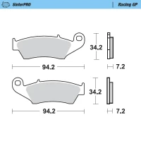 MOTO-MASTER BRAKEPADS HONDA: CR 125-250-500, CRF 450, XR 400-600-650R, K