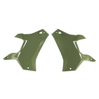 RACETECH (RTECH) 2024/12  РАДІАТОР SCOOPS LEFT+RIGHT NAVY GREEN YAMAHA T7 700 2019=>2024