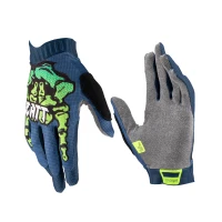 LEATT (НОВИНКА 2023) РУКАВИЦІ ВЕЛОСИПЕДІВ MTB 1.0 GRIPR GLOVE ZOMBIE КОЛІР GRANATOWY/ZIELONY РОЗМІР L